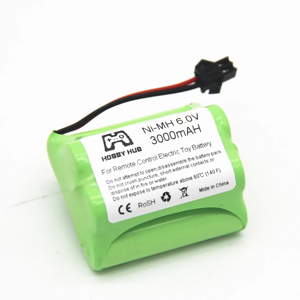 Аккумуляторная батарея Ni MH 6 0 V 3000mAH для rc автомобиля лодки грузовика поезда