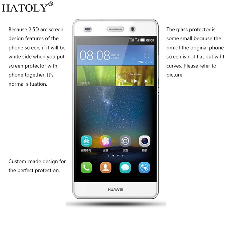 Закаленное стекло HATOLY для Huawei P8 Lite 2016 2 шт. | Мобильные телефоны и аксессуары