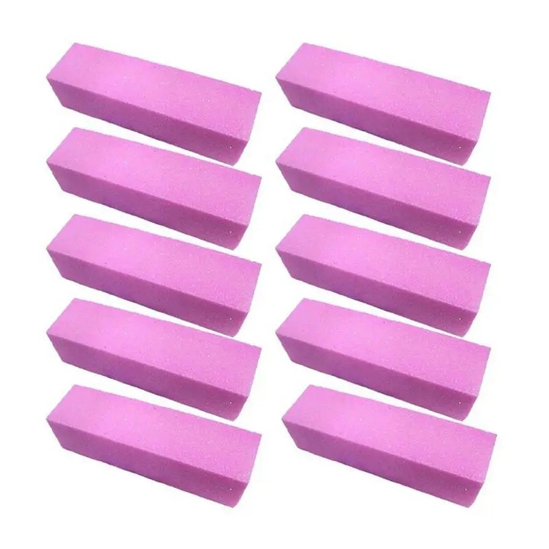 1Pc Nail Buffer File Pink Sponge Sandpaper Emery Block Polishing Grinding Manicure Pedicure tool | Красота и здоровье