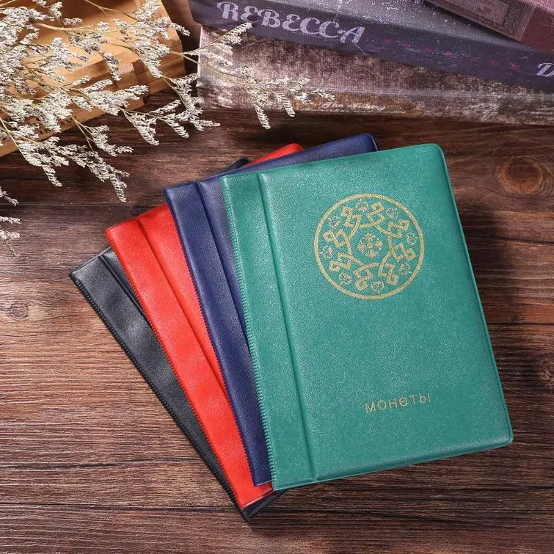 120 Карманы Альбом для монет Книга Мини Кошелек хранения сбор монетницы коллектор