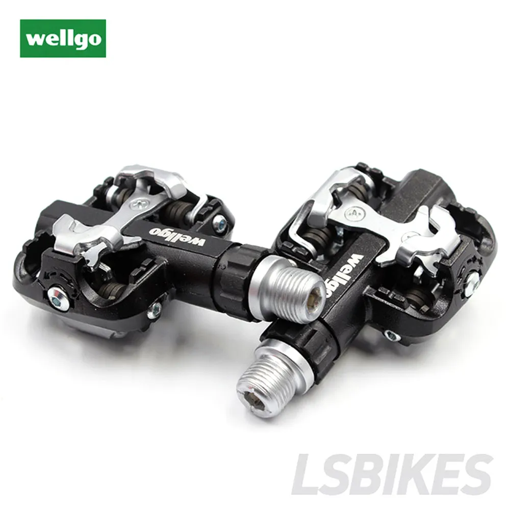 Wellgo WM001 Self-Locking pedals MTB bike clipless pedal Magnesium Alloy Bicycle Pedals | Спорт и развлечения