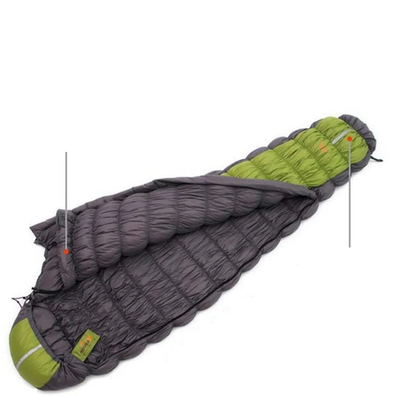 Caterpillar Sleeping Bag Adult Mummy Outdoors Camping Trip Super Warmth Men Women 90% White Duck Down S567 | Спорт и развлечения