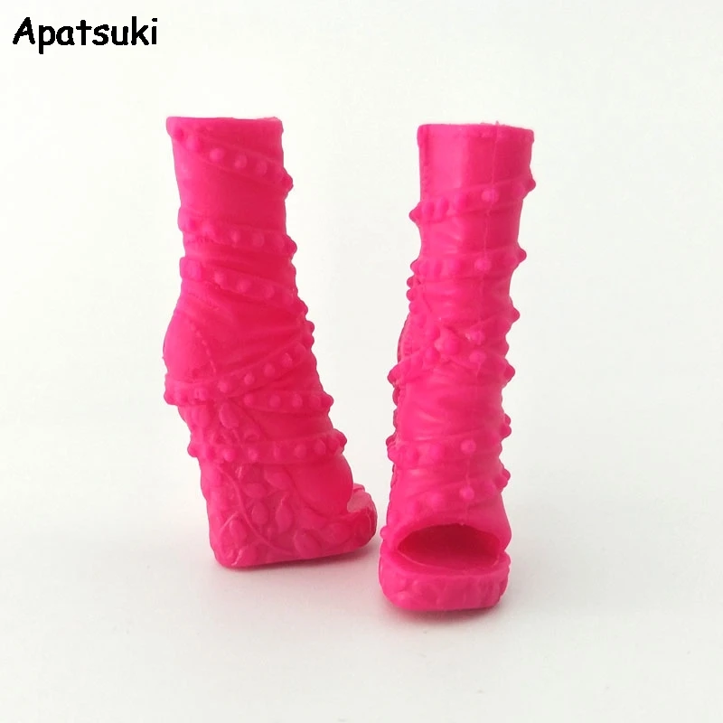Pink Original Doll Fashion Shoes for Monster High High-heel Boots For Ever After 1/6 Dolls Accessories | Игрушки и хобби
