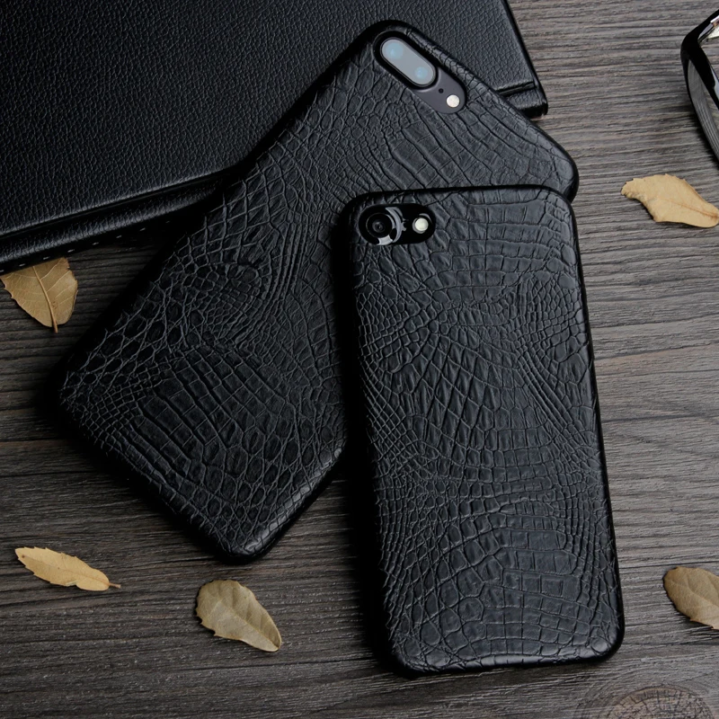 Чехол Keysion для iphone 8 Plus 7 роскошный крокодиловый змеиный принт кожа мягкая задняя
