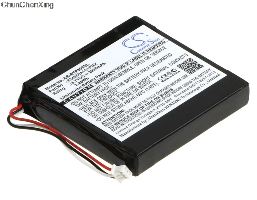 Аккумулятор Cameron Sino 2000 мАч 824850A1S1PMX для Blaupunkt TravelPilot TP300 | Электроника