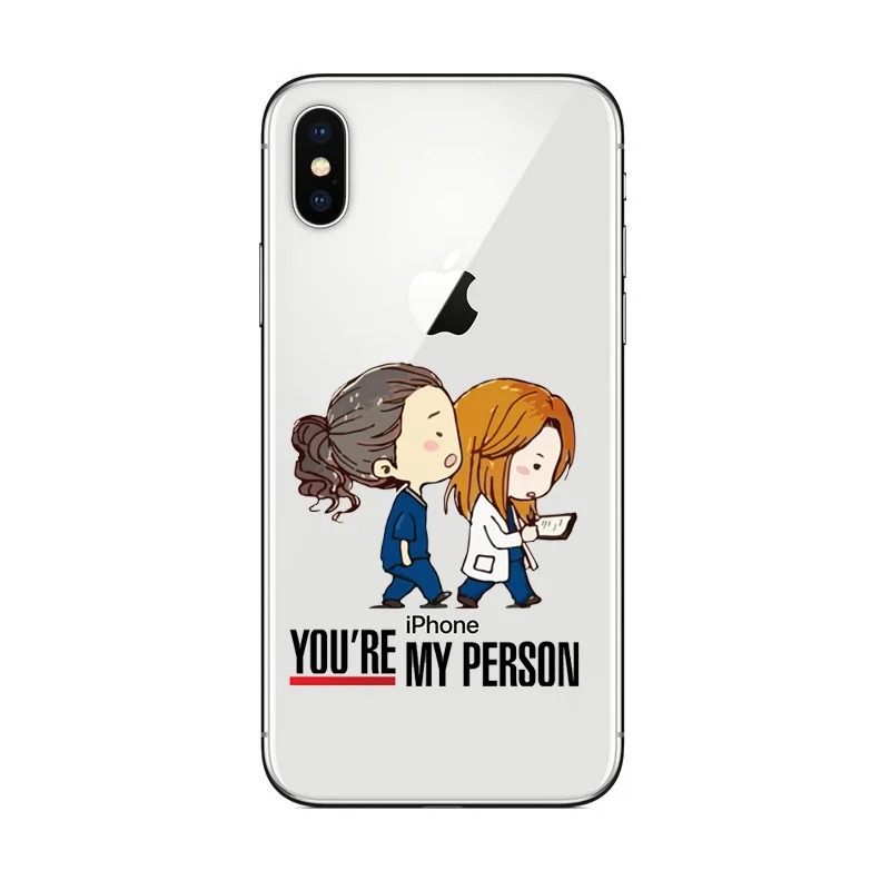 Чехол для телефона GREYS Anatomy You my person чехол iPhone X XS XR MAX 5 6 7 8 Plus S SE мягкий силиконовый