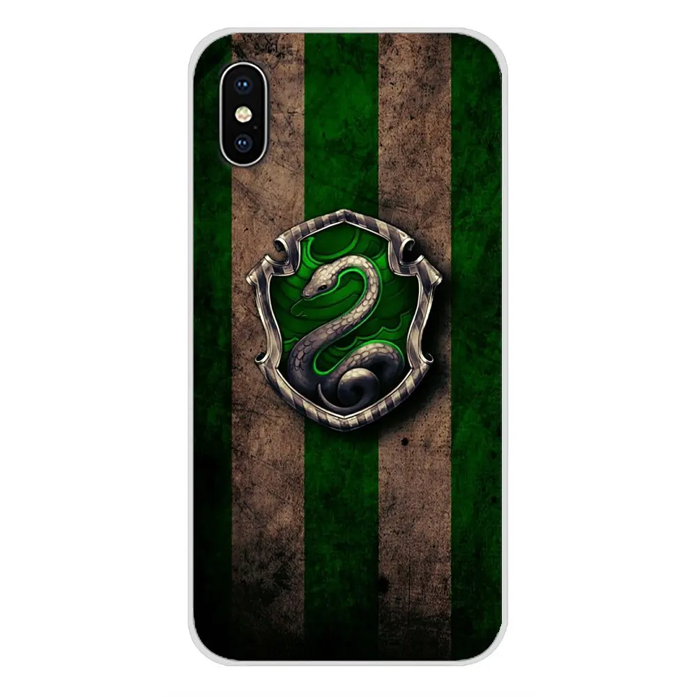 images 10 For Apple iPhone X XR XS MAX 4 4S 5 5S 5C SE 6 6S 7 8 Plus ipod touch 5 6 Slytherin Necktie Style Accessories Phone Cases Covers - Color: images 10