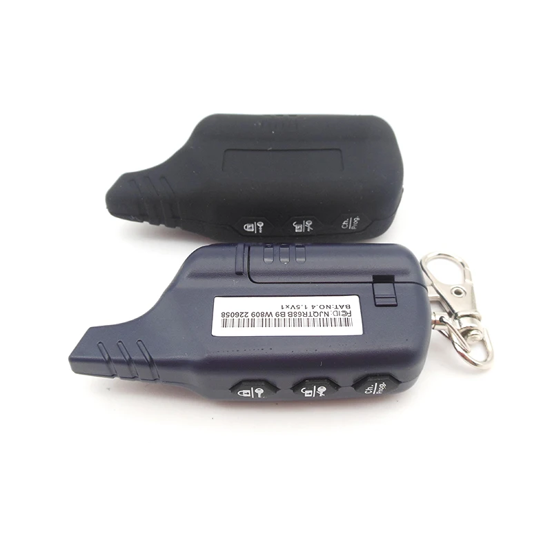 B9 2-way LCD Remote Control Key Fob Chain Keychain + Tamarack Silicone Case for Russian Two Way Car Alarm System Starline | Автомобили и