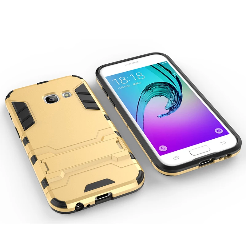 Aubusen Телефон чехол для Samsung Galaxy A3 Гибридный Панцири прочный углерода Волокно