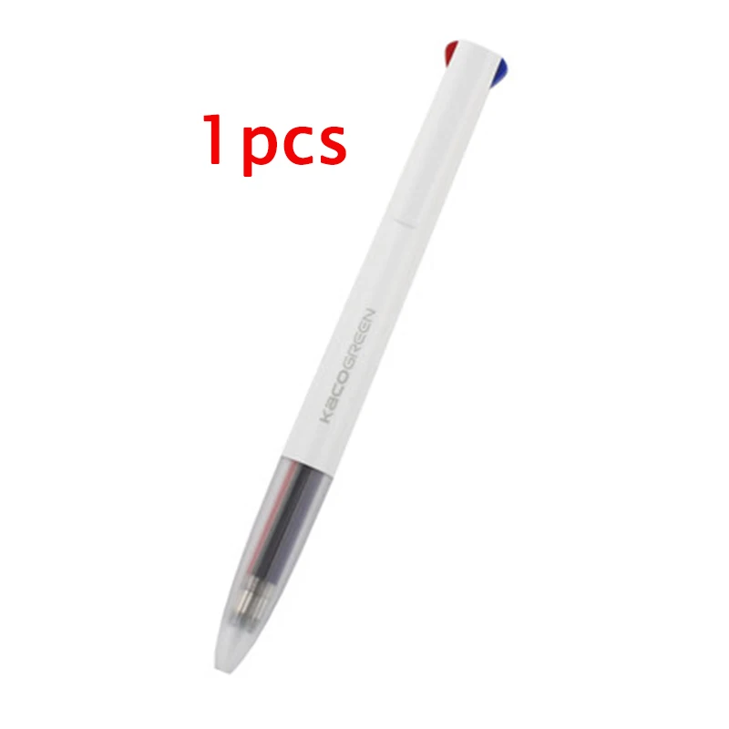 1pc Xiaomi KACO 4 в 1 легко 4 функции ручка многофункциональные ручки 0,5 мм черный синий красный зеленый стержень сменный гелевый ручка для офиса студента - Цвет: 1pc