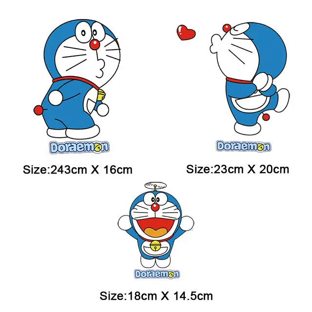 Doraemon iron on нашивки для одежды семья мультфильм наклейки diy аксессуары теплопередача для футболки parches termoadhesivos ropa - Цвет: NO.4