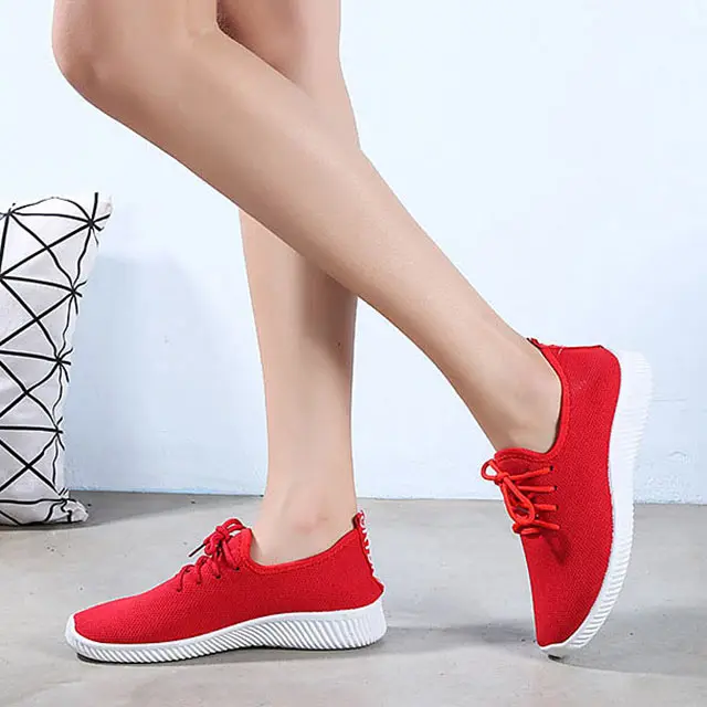 Женская обувь Модная дышащая легкая женская на шнуровке Женские кроссовки для