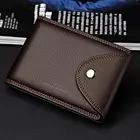 Кошельки WILLIAMPOLO мужские из натуральной кожи, деловой клатч, складной бумажник с зажимом для денег и кредитных карт, чехол с зажимом для наличных