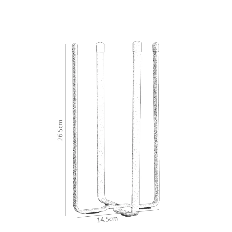 Креативный металлический Железный складной держатель для чашки кухонная полка