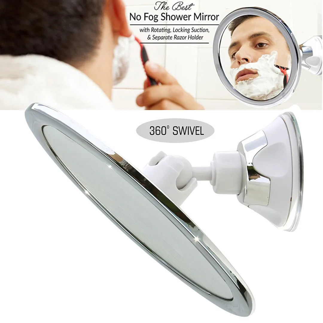 

JX-LCLY 360 Rotation Fogless Suction Cup Shower Shave Make Up Fog Free Mirror