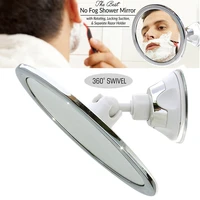 jx lcly 360 rotation fogless suction cup shower shave make up fog free mirror