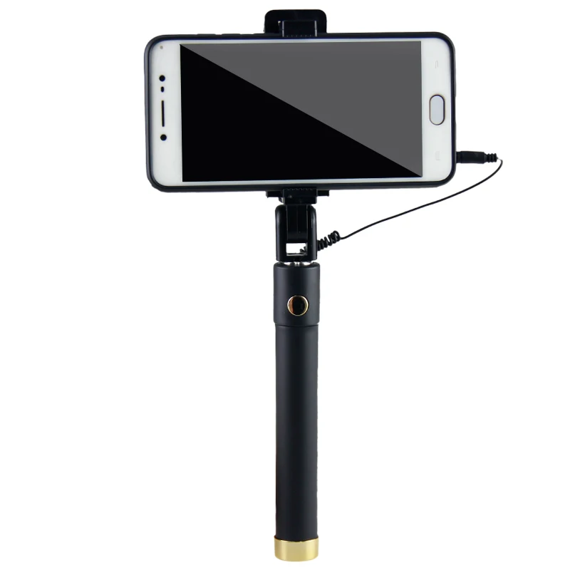 Hanmi Mini Fexible селфи палка проводной монопод Штатив встроенный затвор для iPhone samsung