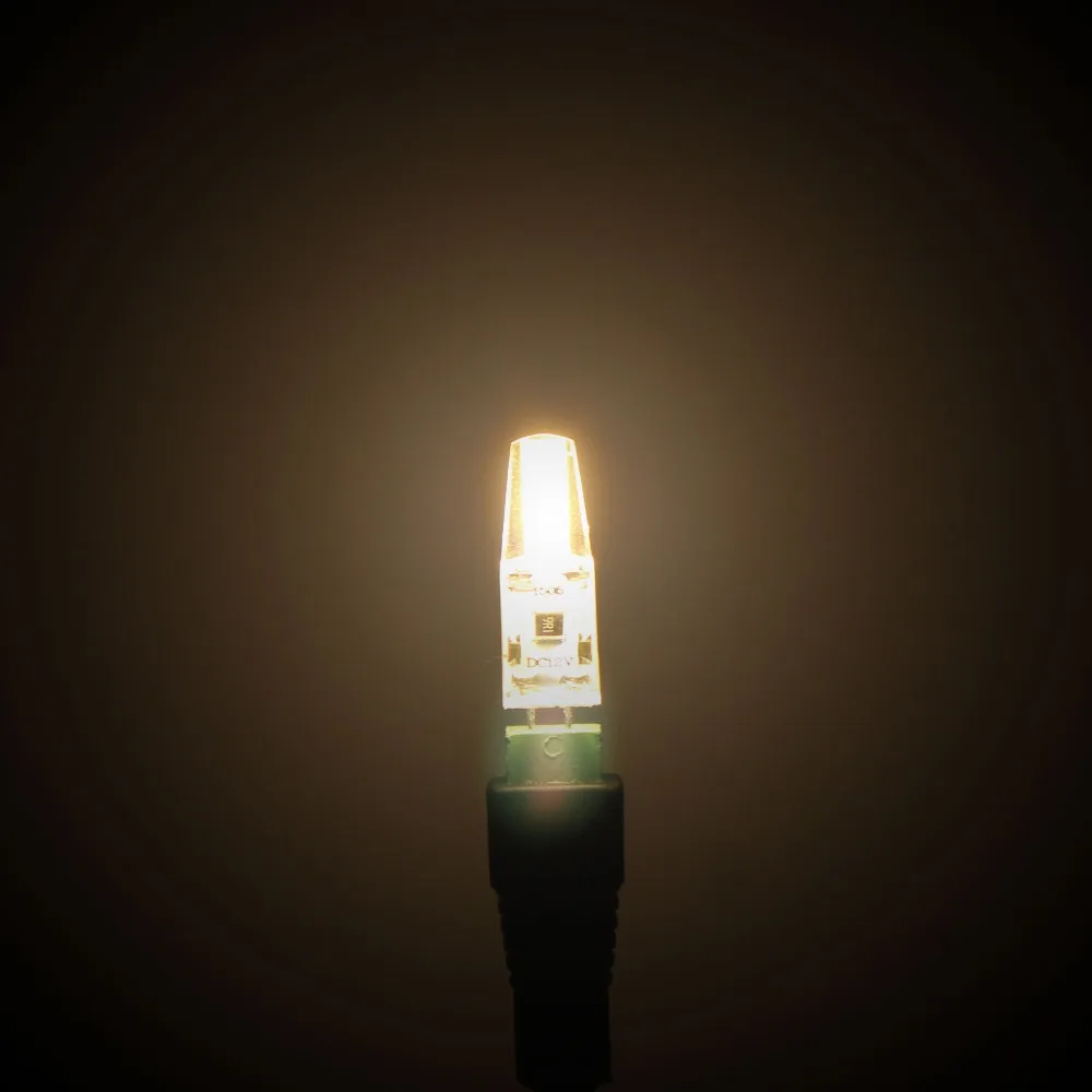 Миниатюрная Светодиодная лампа G4 с COB матрицей сменные Галогенные LED лампы