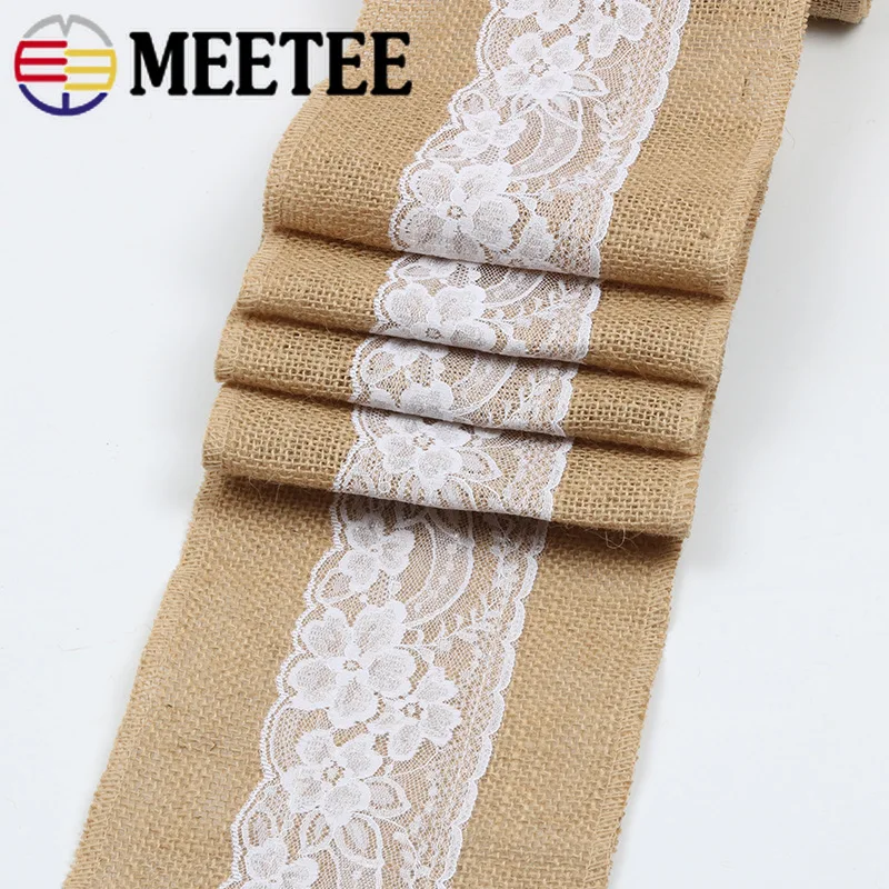 Meetee 15*240 см льняное кружевное полотно DIY из льна для стула с бантом на спине