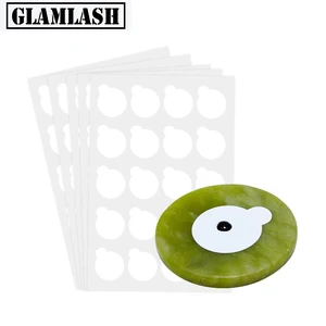 GLAMLASH, Круглый Нефритовый камень, клей для накладных ресниц, клейкий поддон для наращивания ресниц, инструмент для макияжа