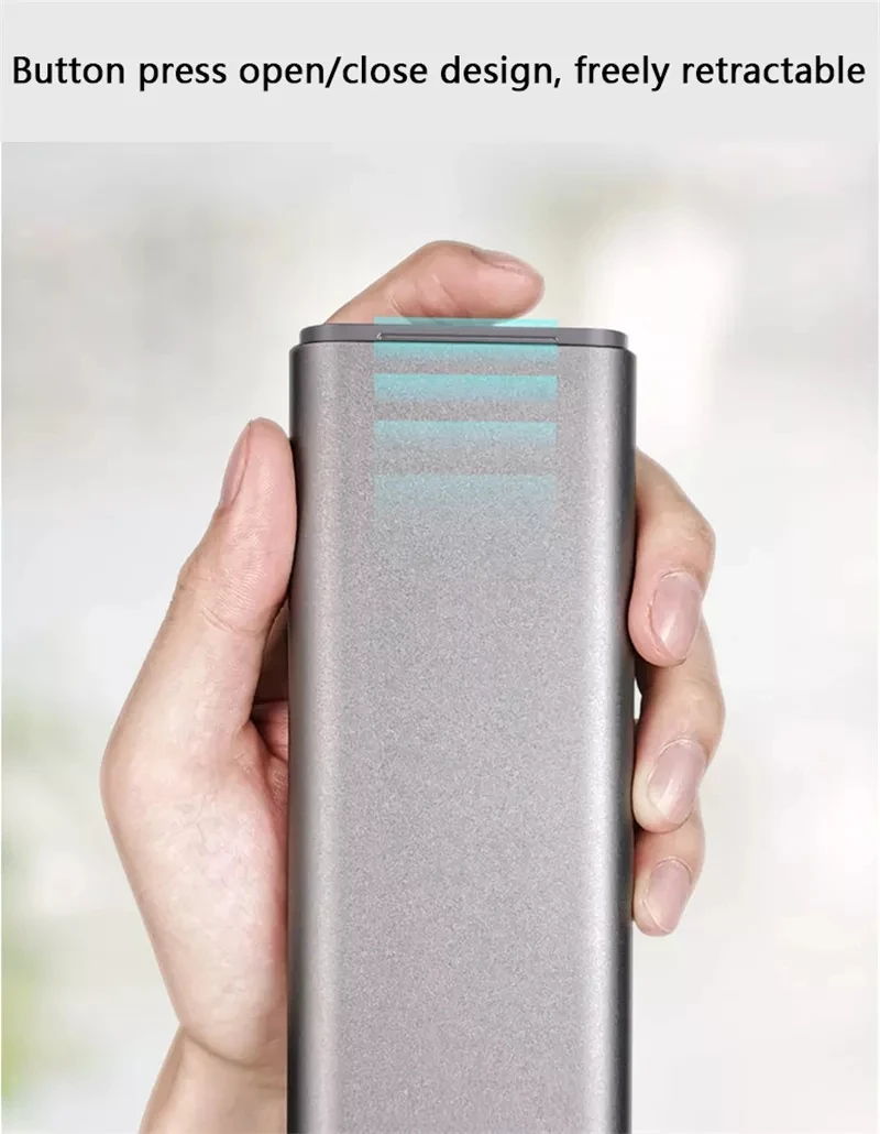 Xiaomi Mijia металлическая коробка для канцелярских принадлежностей MIIIW портативный чехол-карандаш для наушников Кабельный органайзер алюминиевый корпус кнопочный переключатель для школы и офиса