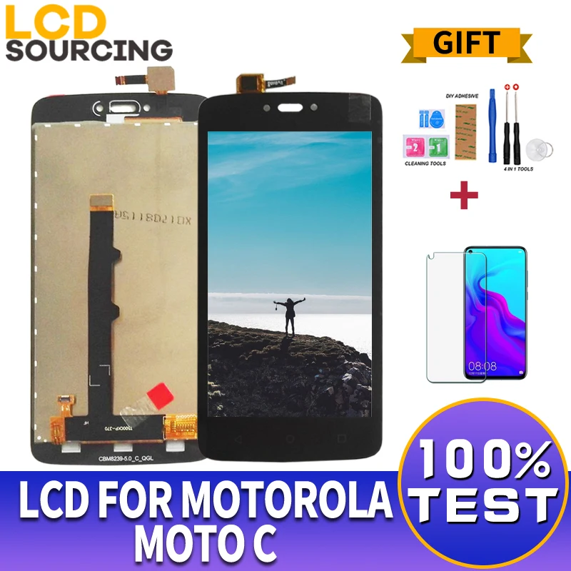 5 0 &quotдля Motorola Moto C LCD дисплей XT1750 XT1755 XT1754 сенсорный экран дигитайзер панель в сборе