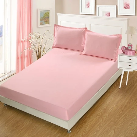 Fitted Sheet5 Однотонная простыня для наматрасника в гостиничном стиле с четырьмя углами, эластичная резинка, простыня из полиэстера, одежда для кровати - Цвет: Fitted Sheet5
