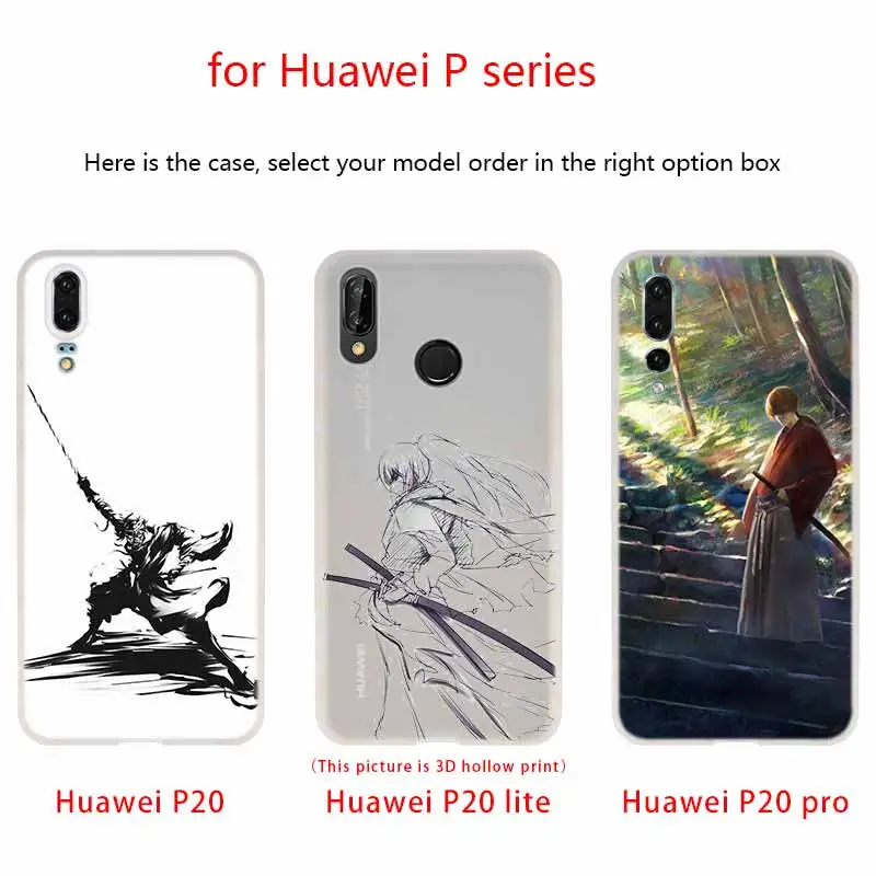 Чехол MLLSE Rurouni Kenshin с аниме рисунком силиконовый мягкий чехол из ТПУ для Huawei P30 P20 Pro