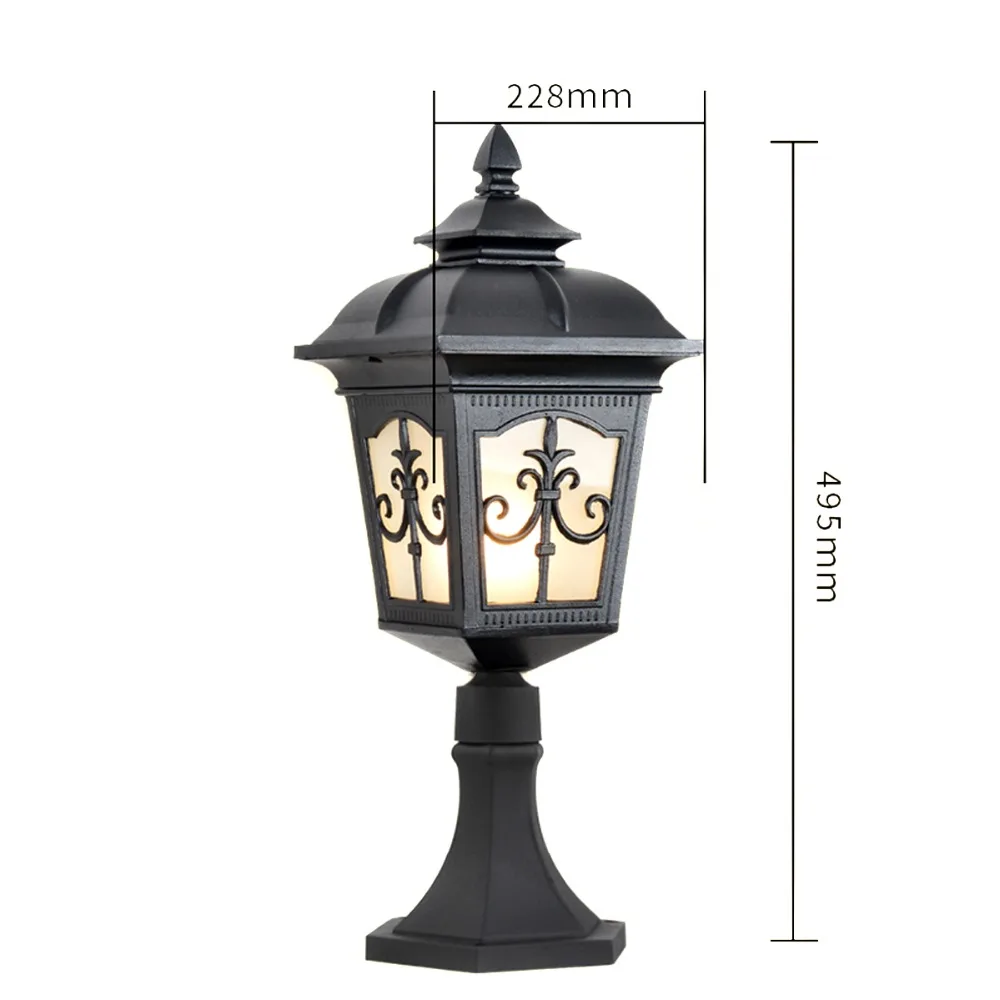 Стерн открытый pillarr лампы забор фонари сад трава зеленая СВЕТОДИОДНАЯ лампа