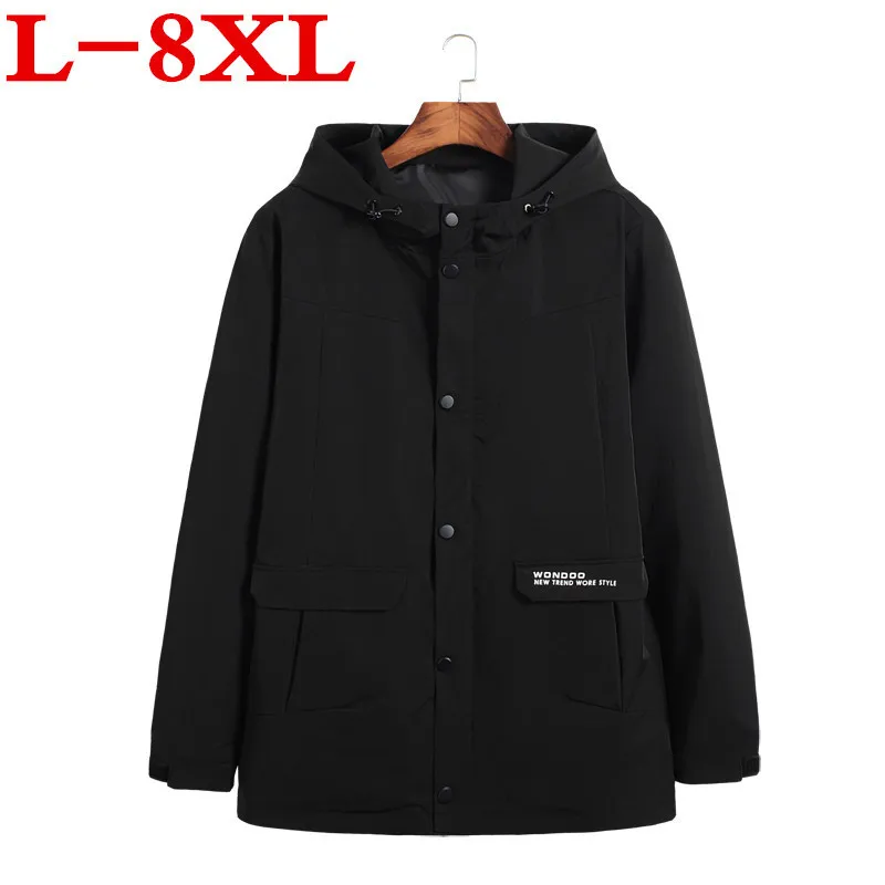 2018 Новинка размера плюс 8XL 7XL 6XL 5XL брендовая одежда весна осень молодежное Мужское