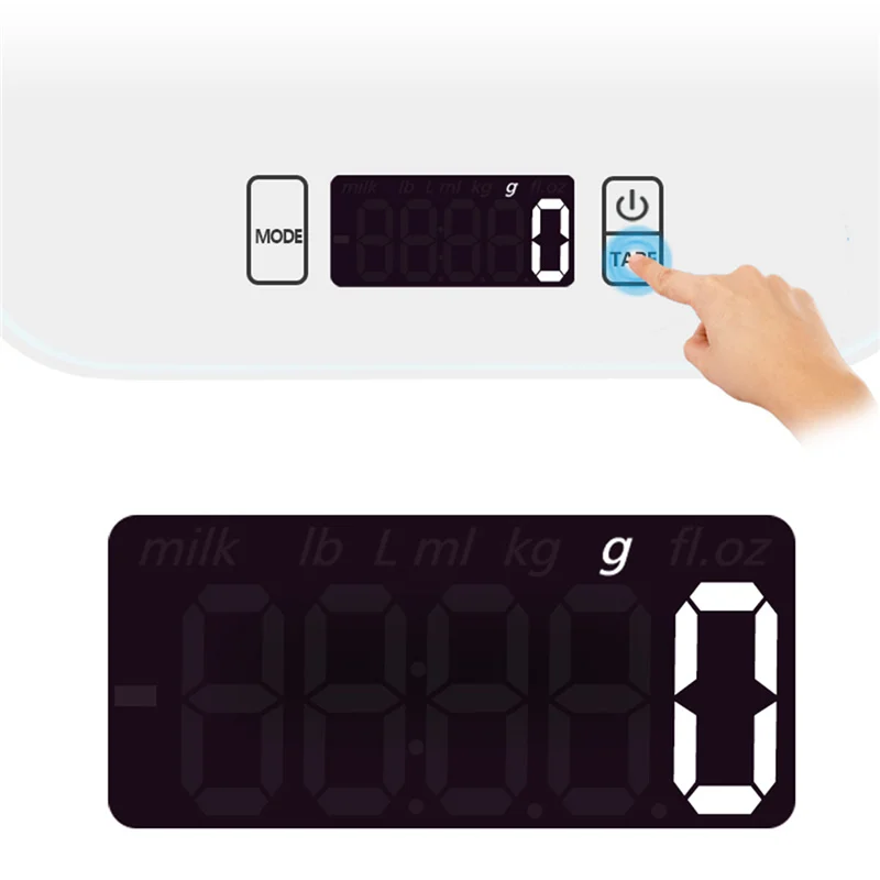 Кухонные весы GASON C1 BK с ЖК дисплеем точный цифровой прибор для взвешивания пищи из