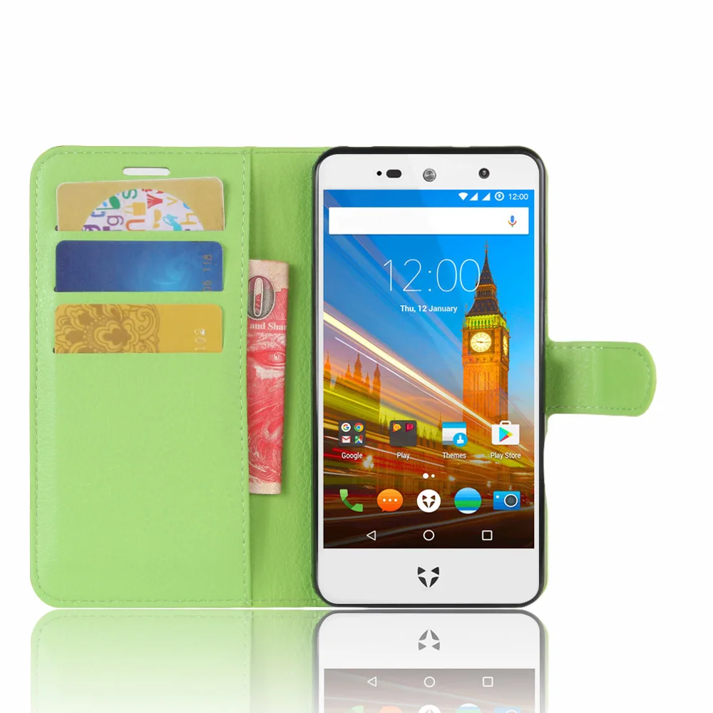 Кожаный чехол-книжка для Wileyfox Swift 2X кожаный чехол кошелек с искусственной сумкой