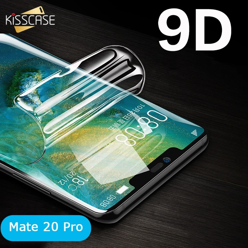 KISSCASE 9D Защитная пленка для экрана Huawei Mate 20 Pro Мягкая изогнутая защита