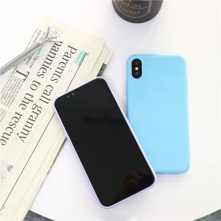 Gurioo цветной Макарон ТПУ резиновый силиконовый чехол плюс мягкий для iPhone 6 S 7 8 X Plus