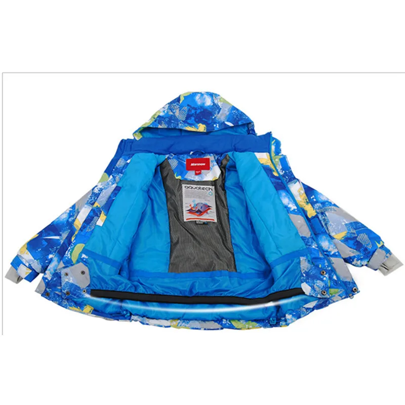 Детские лыжные куртки Marsnow Зимние теплые для мальчиков и девочек