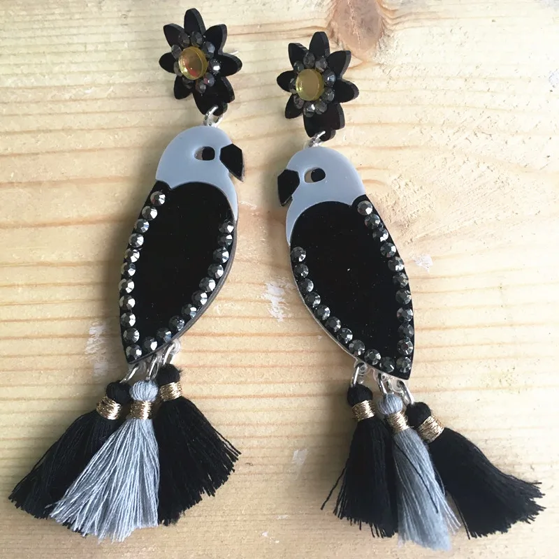 Женские серьги в форме птицы 2020|exaggerated earrings|acrylic earringsexquisite earring |