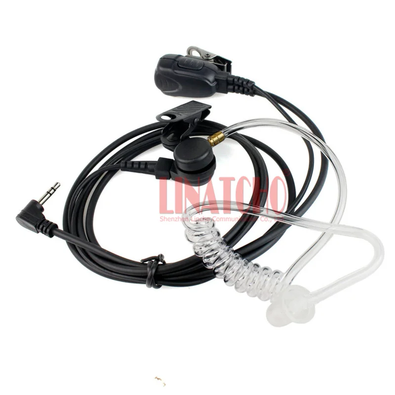 

PTT Talkabout handheld radio T5146 T5420 T5422 T5428 air tube Surveillance kit earphone 2.5mm