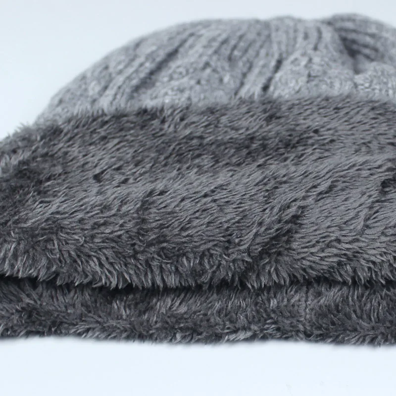 

New 2 Pieces Set Winter Hat and Scarf for Men Winter Scarf Wool Female Winter Plus cashmere Thickening Hat Casual Solid Color