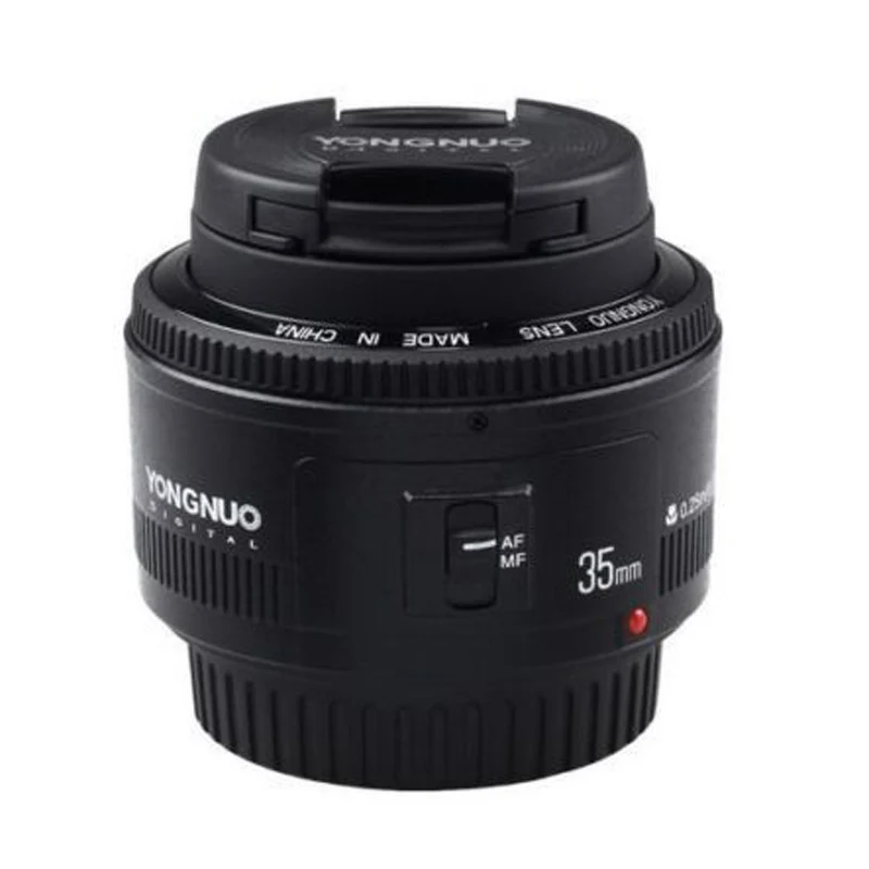Объектив камеры Yongnuo YN35mm F2.0 F2 1:2 AF MF широкоугольный фиксированный dslr для Canon EOS 600d 60d