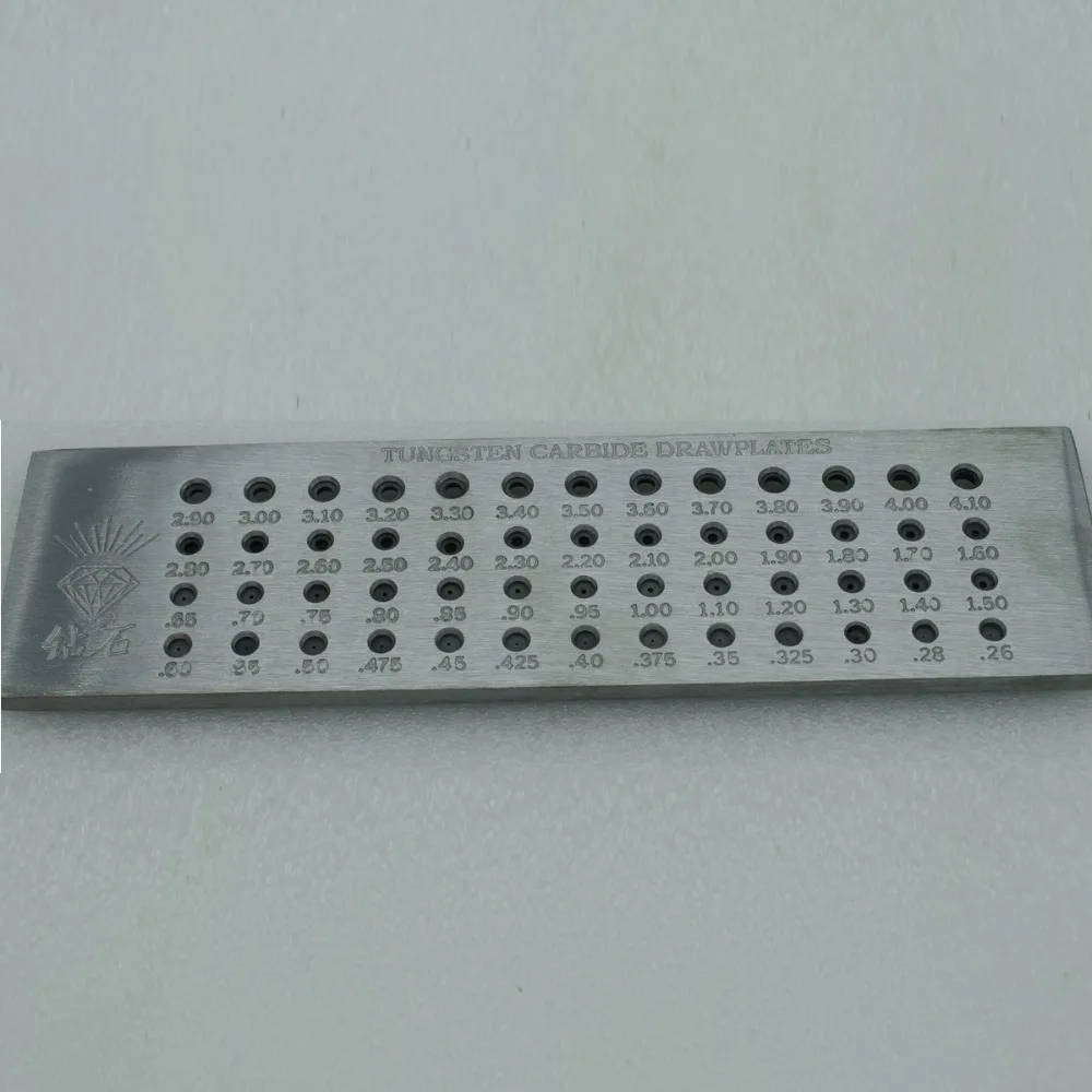 

Jewelers Draw plates 52 Round Hole Steel Draw Plate Goldsmith Silversmith