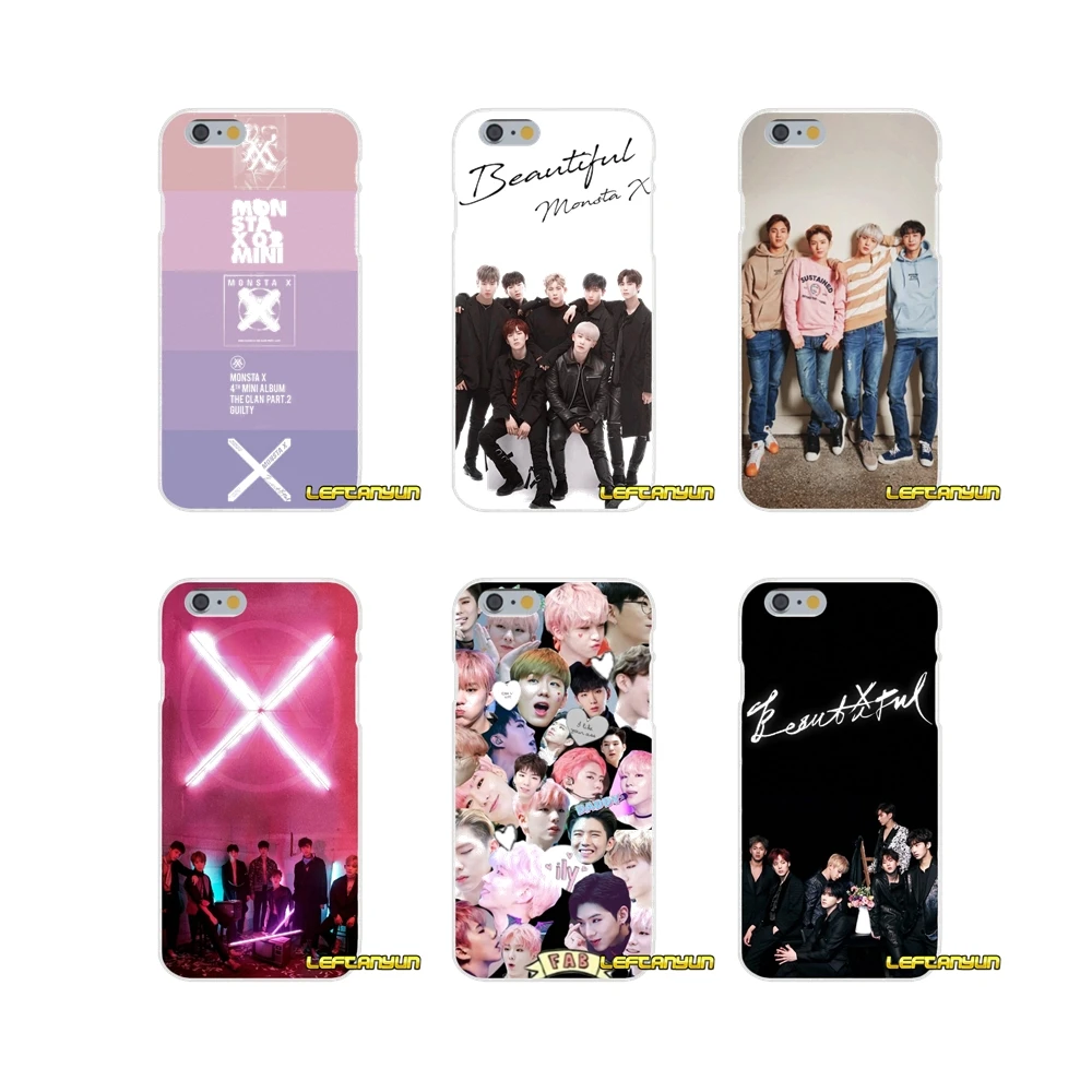 Для iPhone X 4 4S 5 5S 5C SE 6 6S 7 8 Plus Аксессуары чехлы для телефонов Monsta Kpop Boy group | Мобильные