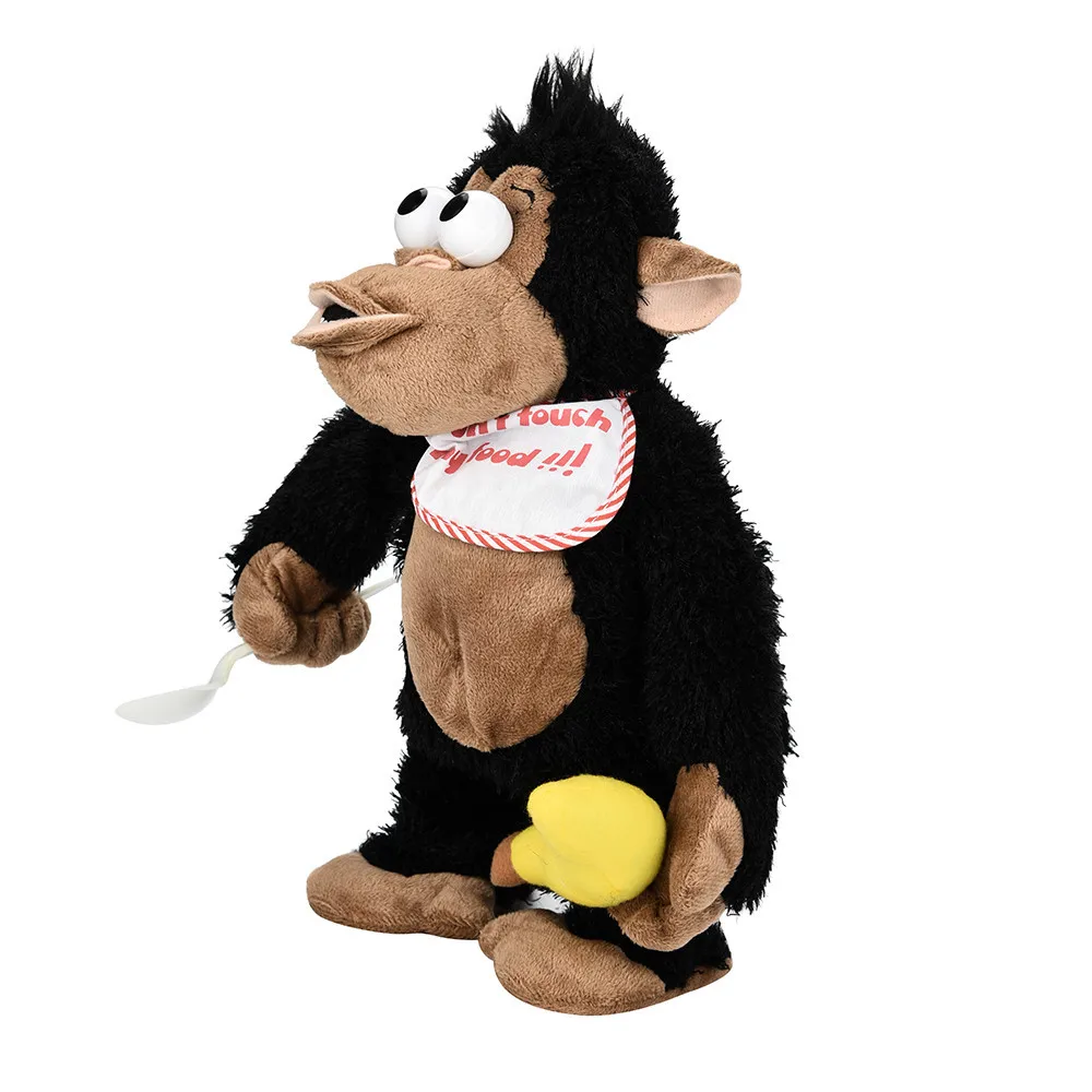 Novelty Funny Crying Monkey Electronic Stuffed Toy Tricky Doll For Kids &amp Adults Motion Sound Shouts Screams Drop Shipping | Игрушки и