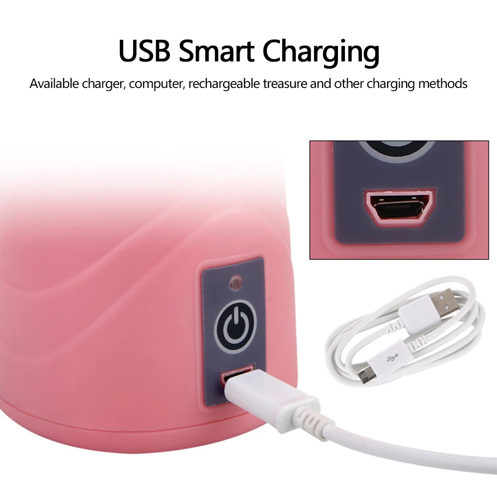 Мини 380 мл USB соковыжималка чашка портативный Eletric Аккумуляторный миксер