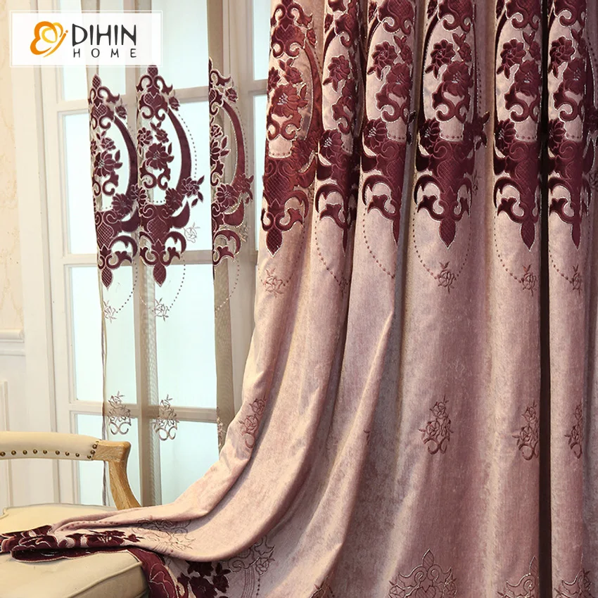 DIHIN роскошный дом высокое качество плотные Шторы обработки окна для Спальня