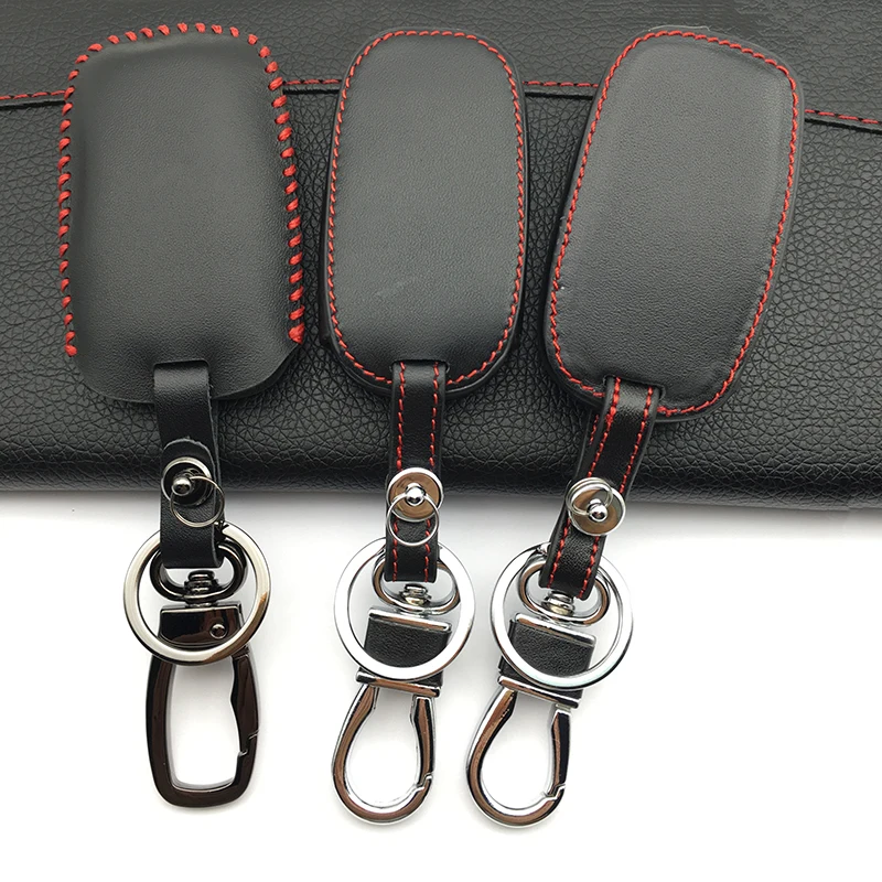 Кожаные чехлы для автомобильных ключей Kia Rio Sportage Ceed QL KX5 Sorento Cerato K2 K3 K4 K5 комплект