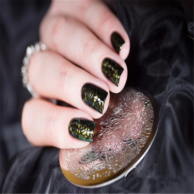 BORN PRETTY Full Lace Arabesque цветочный узор дизайн ногтей штамп шаблон цветочное