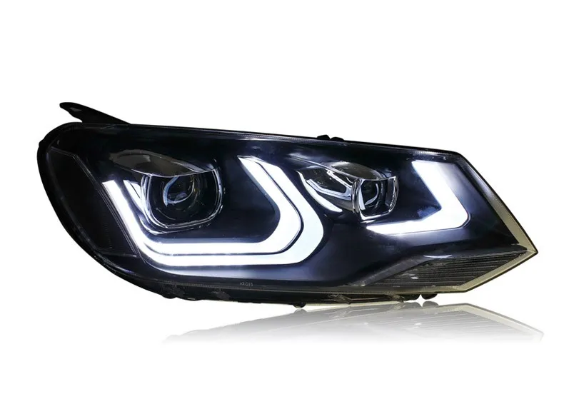 Автомобильный Стайлинг, чехол для фары VW Touareg, светодиодный фонарь, DRL Объектив, двойной луч, биксенон, автомобильные аксессуары
