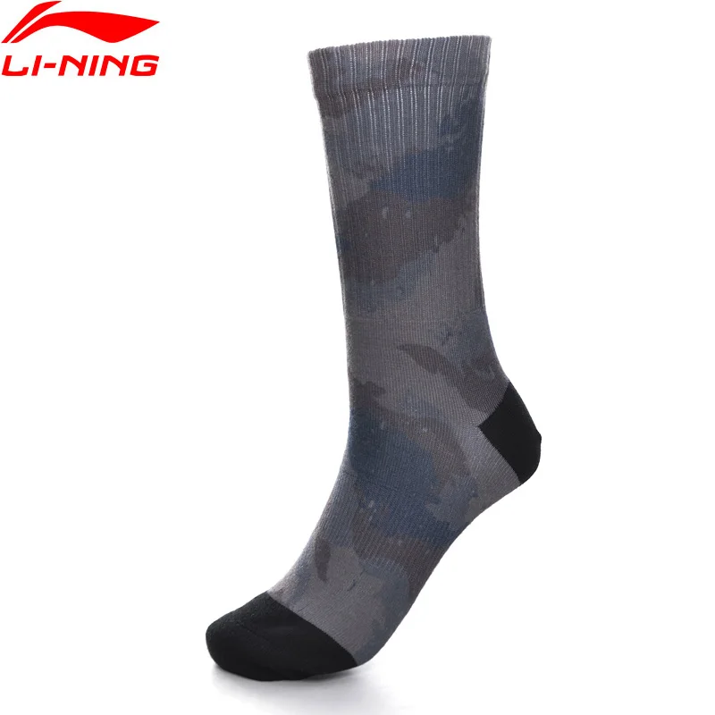 Li-Ning мужские BAD FIVE баскетбольные спортивные носки 24-26 см 98.1% полиэстер 1.9% спандекс