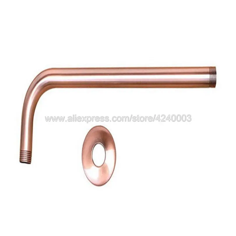 antique red copper wall shower head extension pipe 12 long shower arm arm bathroom accessories khh100 free global shipping