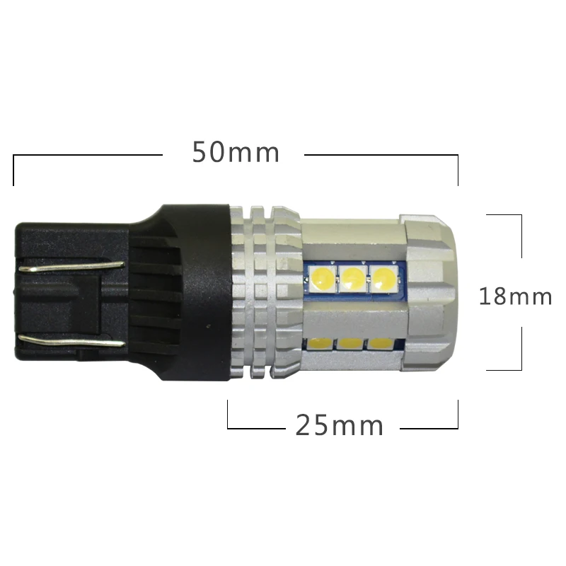 

JSTOP New product led car Day Light 7443 12-24V 3030smd lamps Daytime running lights auto External bulbs Daytime lights Day lamp